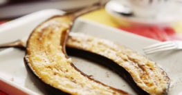 Gebackene Kokos Banane